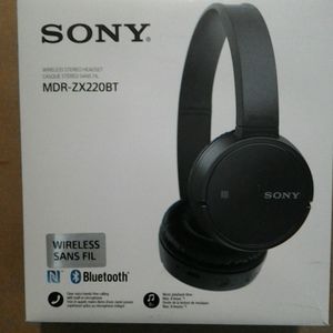 SONY MDR-ZX220BT WIRELESS HEADPHONES open box